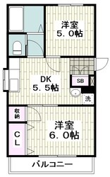 逗子桜山ハイツの物件間取画像